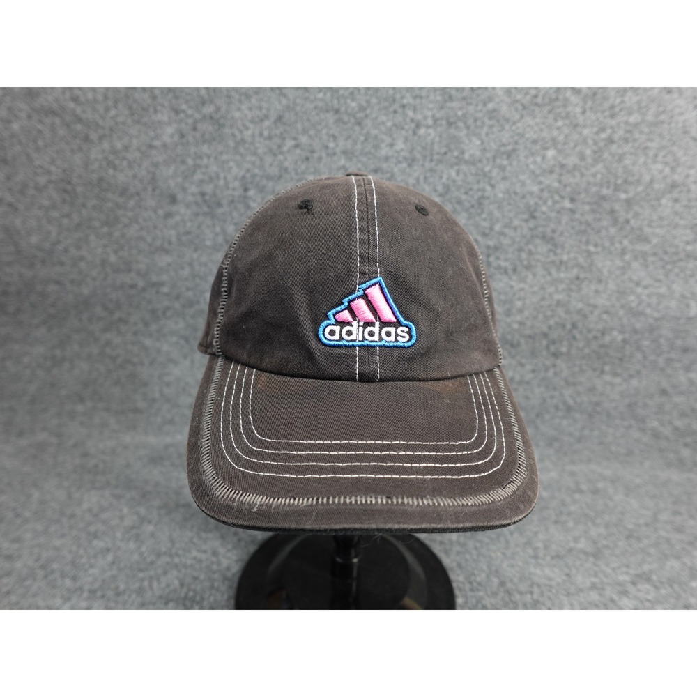 Adidas Baseball Cap Unisex OS Black Pink Blue Logo Contrast Stitch